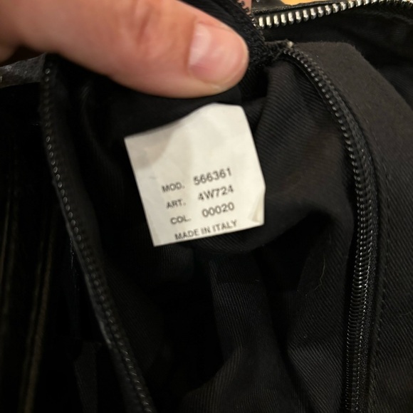 Emporio Armani Black Leather Bowler Tote - Picture 3 of 9